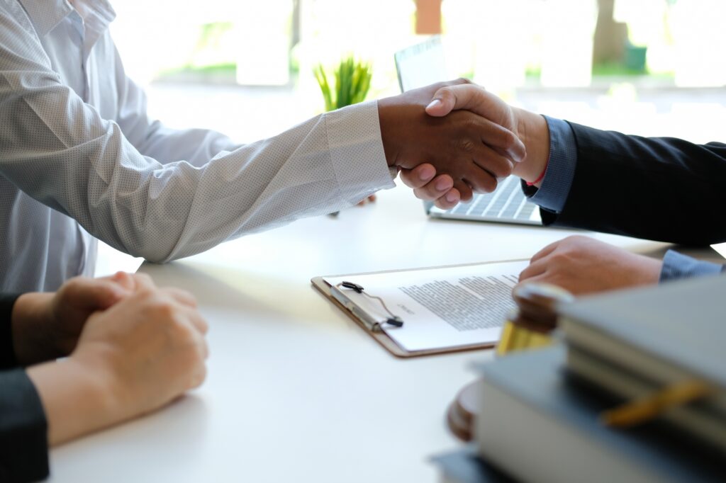 shaking hands