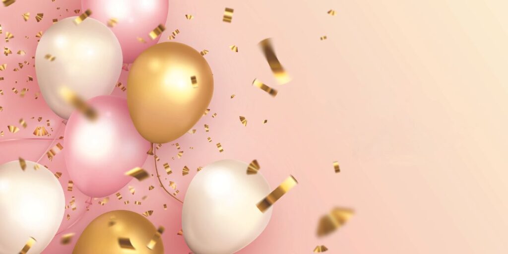 pink balloons