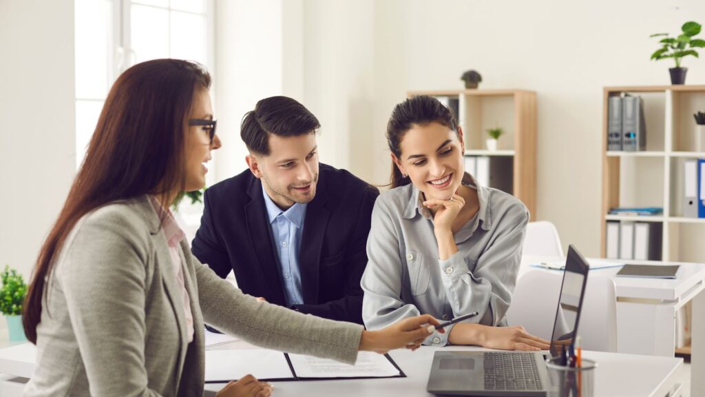 couple with an attorney