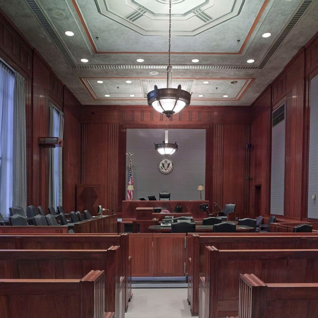 A courtroom