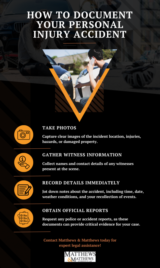 infographic about what to do after personal injury