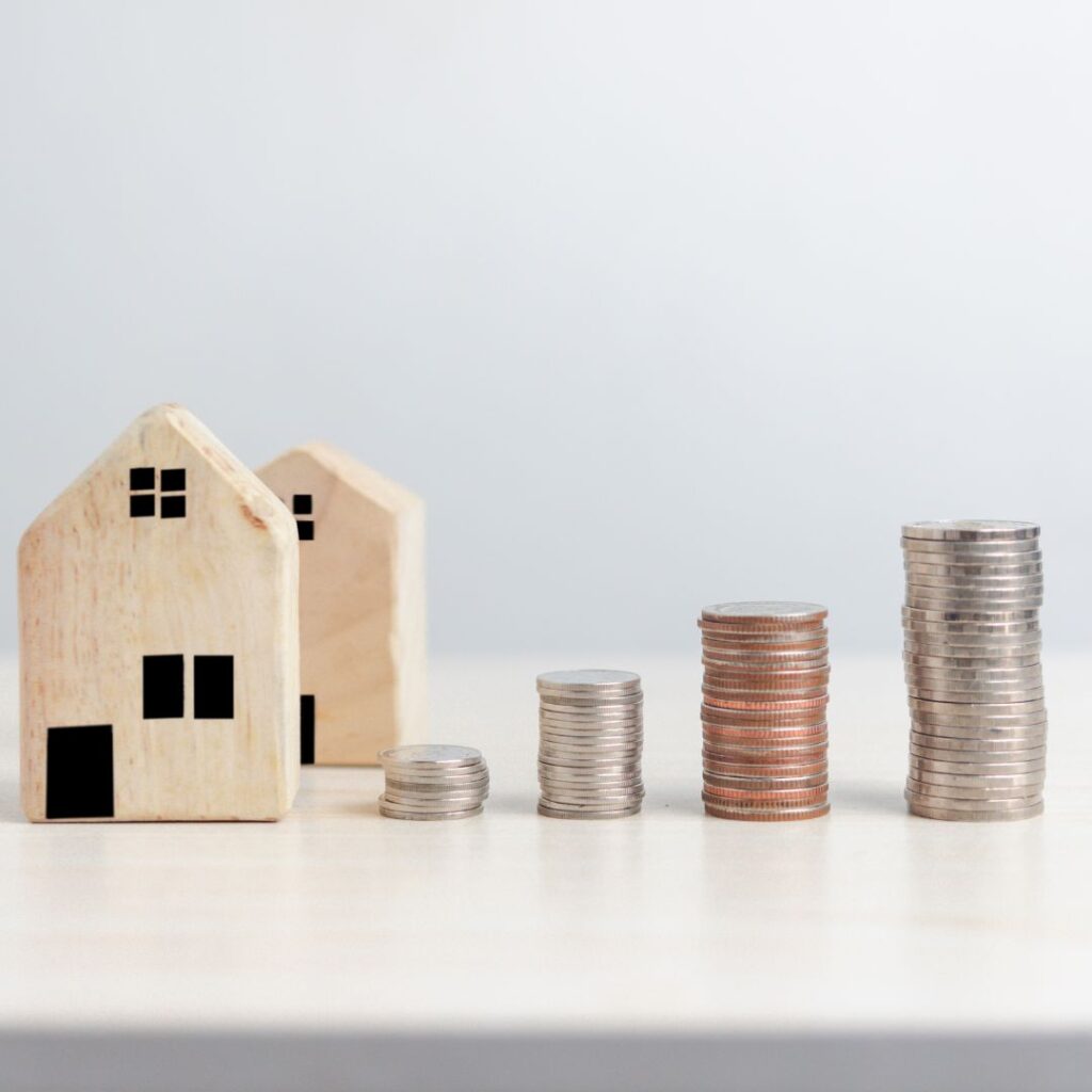 Home figurine with change by it