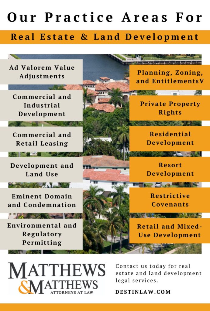 our practice areas for real estate and land development