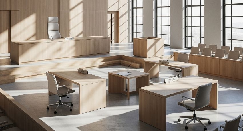modern day courtroom