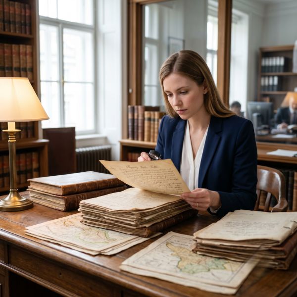 lawyer looking at documents
