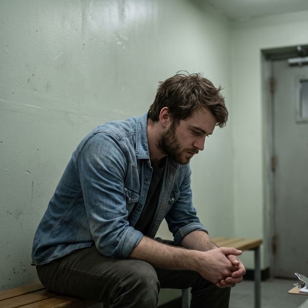 man lookng depressed