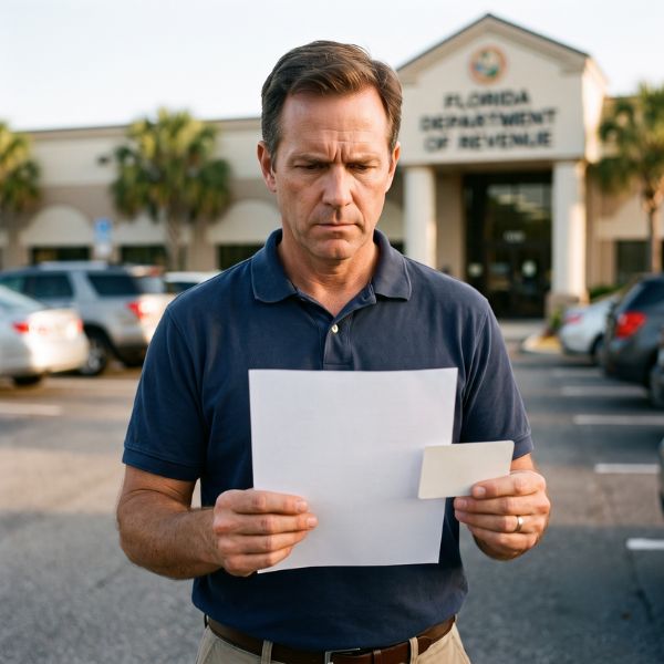 man with papers